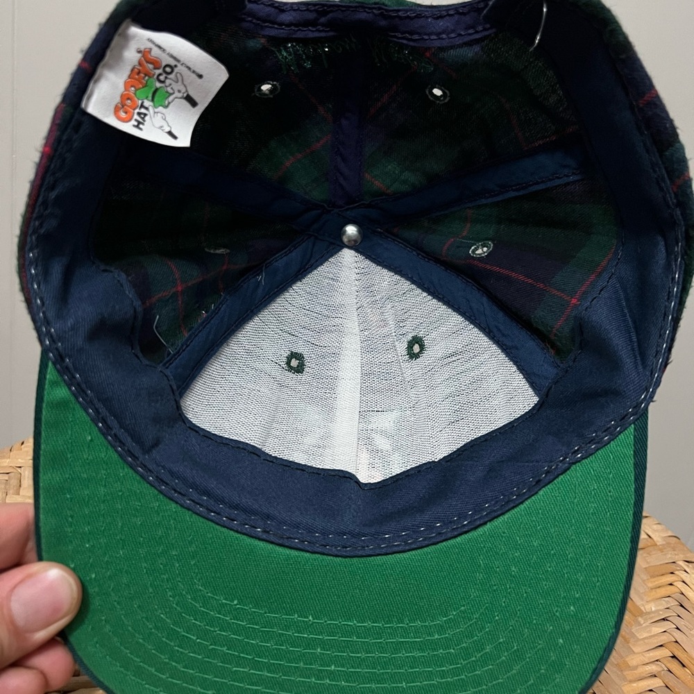 Mickey Mouse Plaid Goofy’s Hat Co. Vintage Retro Snapback Ball Cap Made in USA - Picture 3 of 3